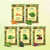 Superfoods Seeds Combo (Pack of 5) - Beetroot, Broccoli, Spinach, Fenugreek, Orange Carrot